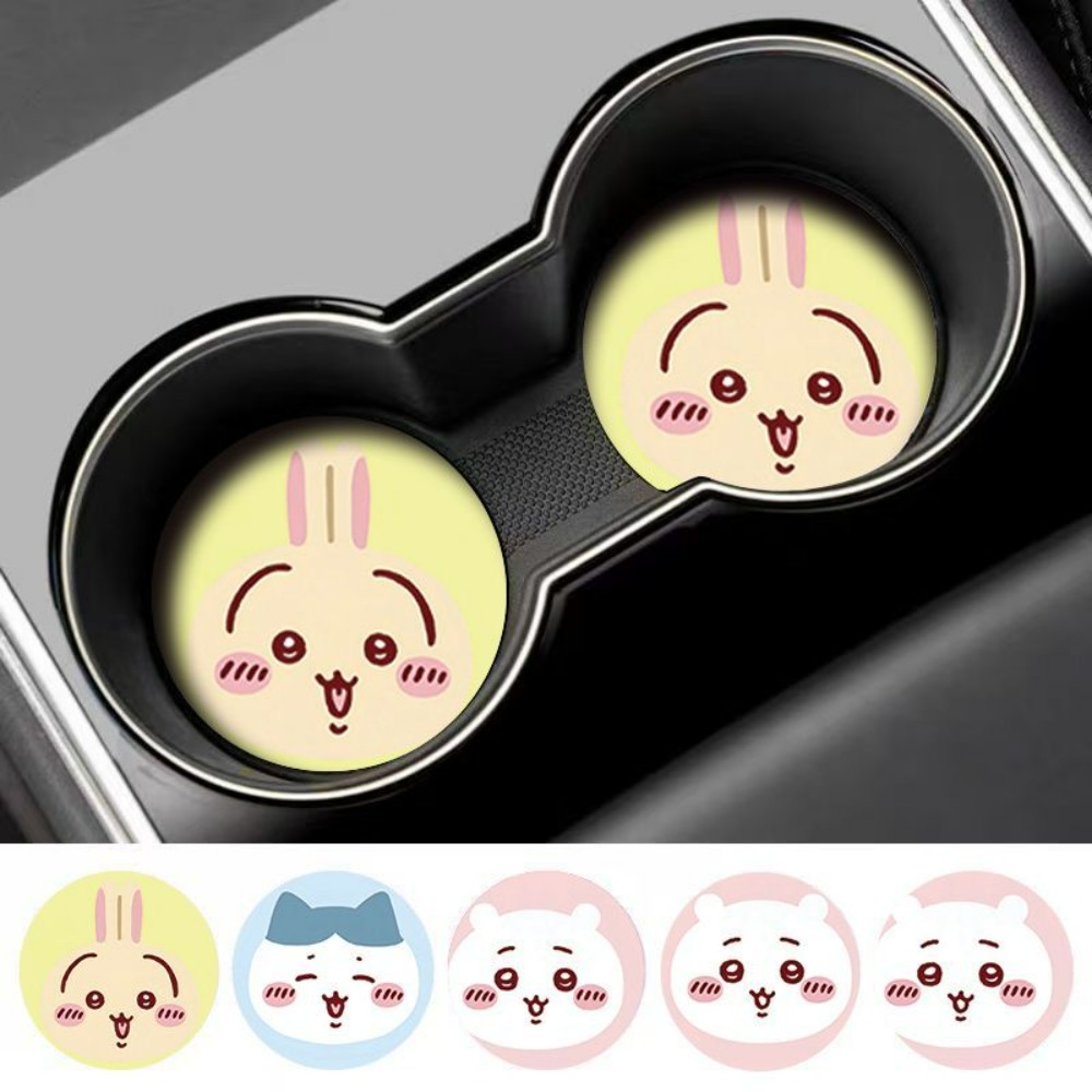 Car Accessories Japanese - 2 Buah Alas Cangkir Anti Selip