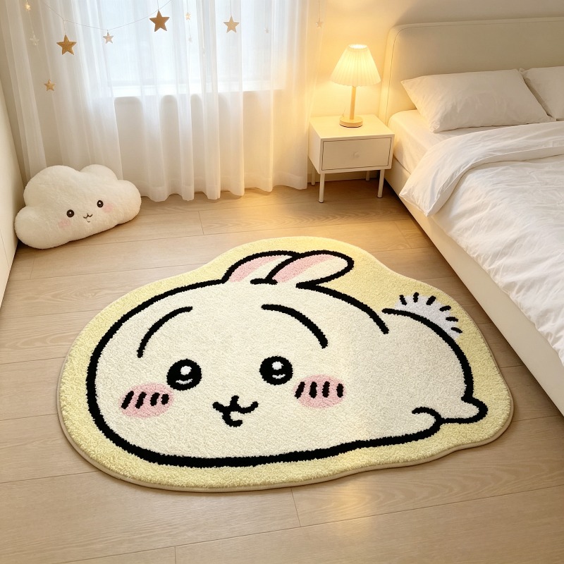 Car Floor Mat - -Chiikawa！！！ Karpet Kartun Anime Hachiware Usagi,