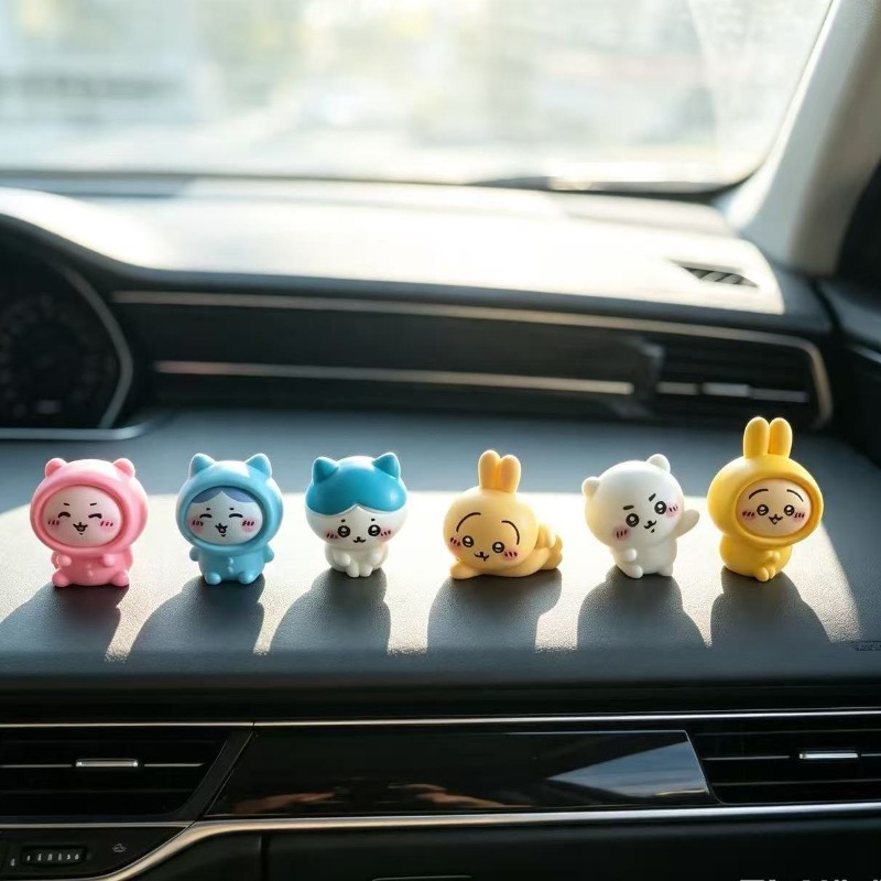 Car Accessories Japanese - Figur Mini Chiikawa, Hiasan Mobil Kartun
