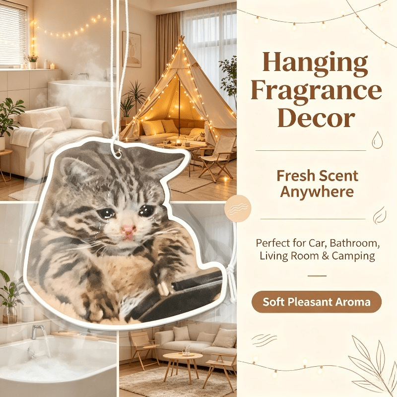 Car Air Freshener - Penyegar Udara Mobil Bentuk Kucing Tabby