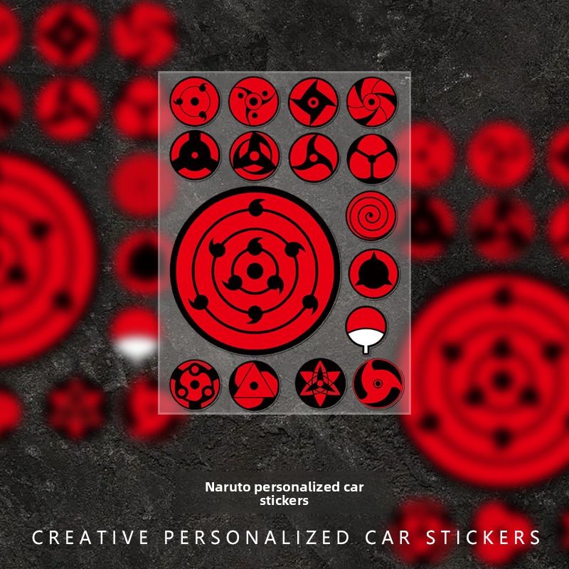 Set Stiker Mata Sharingan, Sti - Car Accessories Japanese ulasan dan harga